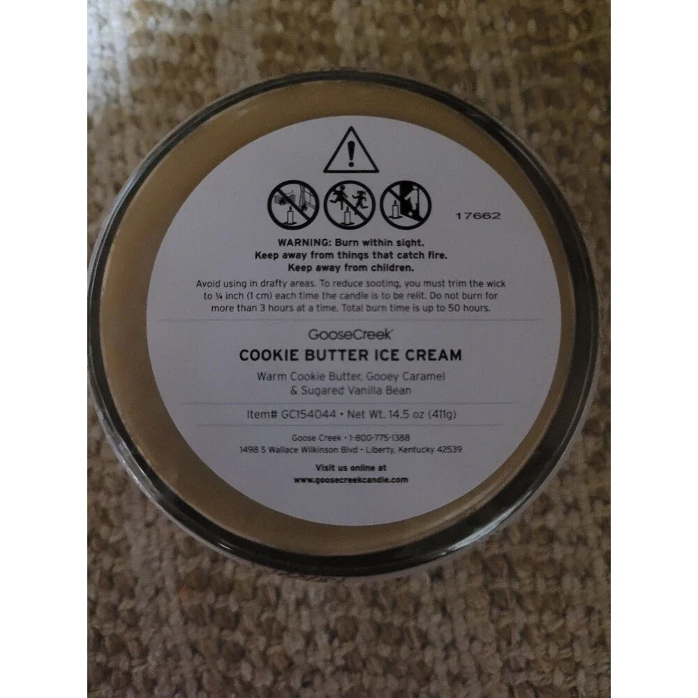 Cookie Butter Ice Cream - Goose Creek 3-wick Candle